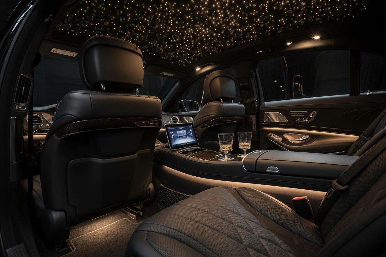 Mercedes S-Class chauffeur Barcelona